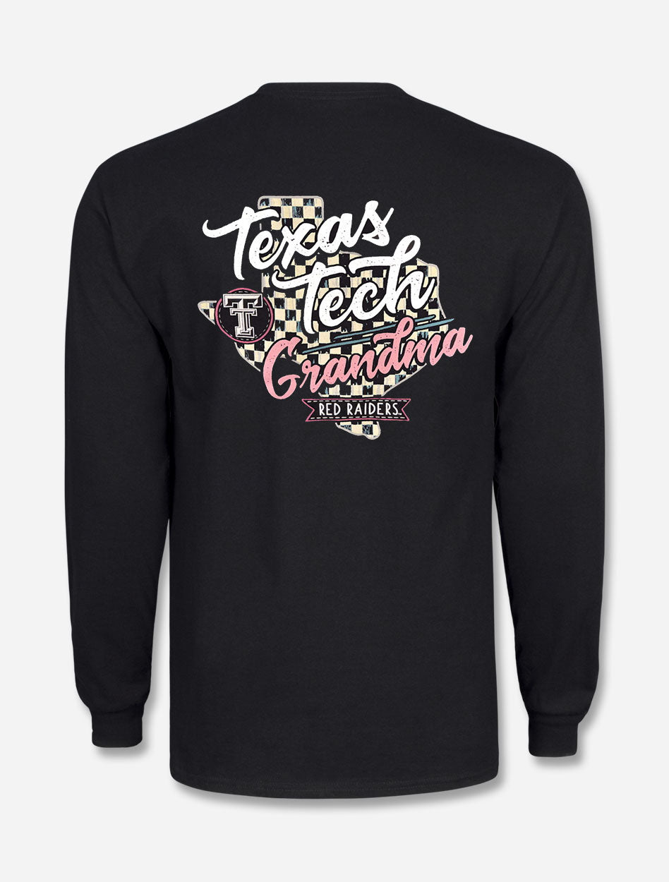 Women's Fanatics Branded Ash Texas Tech Red Raiders Plus Sizes Victory  Script Long Sleeve T-Shirt