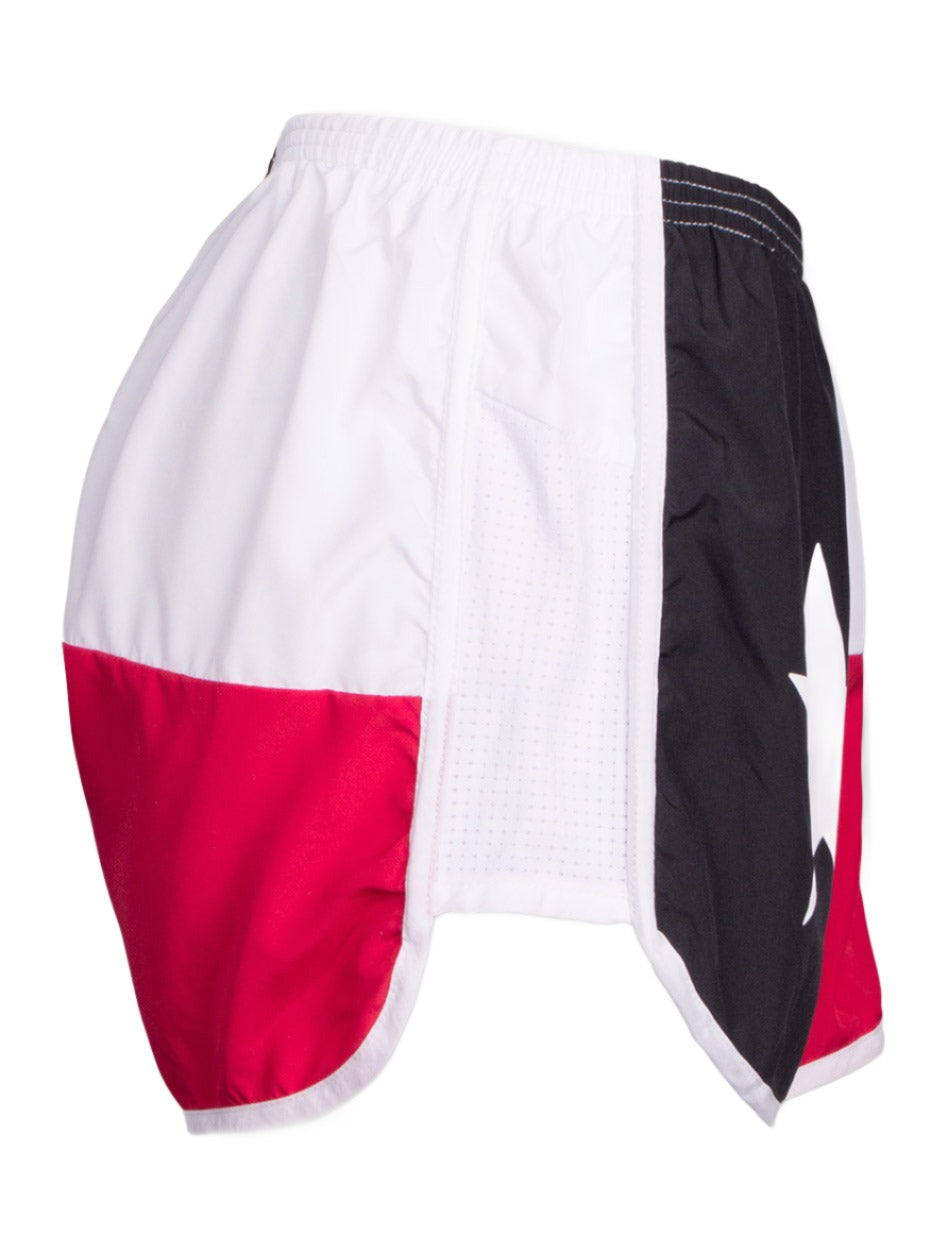Texas Flag Red, White & Black Shorts - Texas Tech