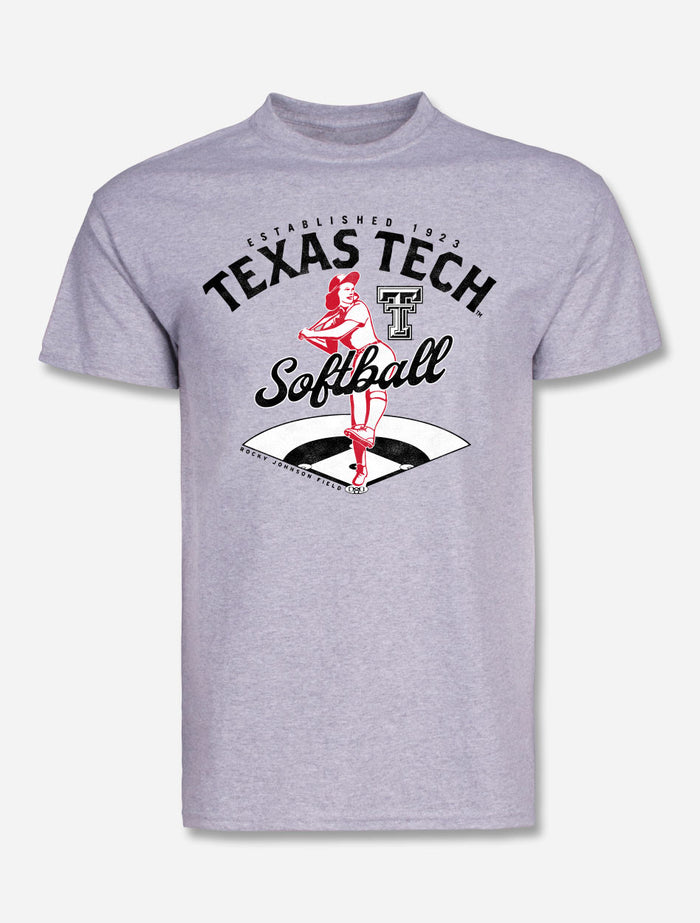 Texas Tech Red Raider "No Crying in Softball" Women's Short Sleeve T-Shirt