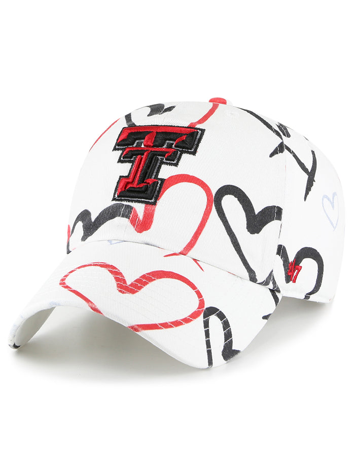 47 Brand Texas Tech Double T "Adore Hearts" YOUTH Adjustable Cap