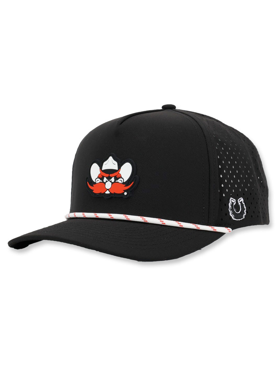 Texas Tech Dark Horse "Raider Red" PVC Black Sport Snapback Cap