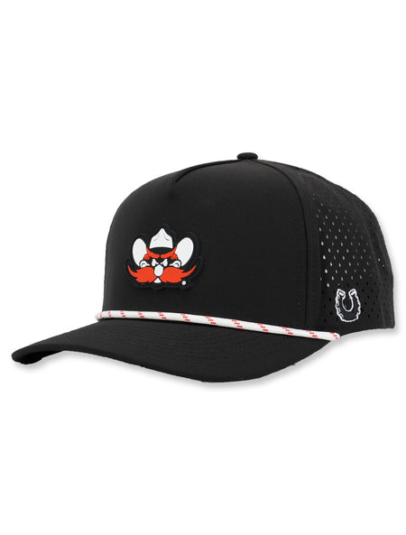 Texas Tech Dark Horse "Raider Red" PVC Black Sport Snapback Cap
