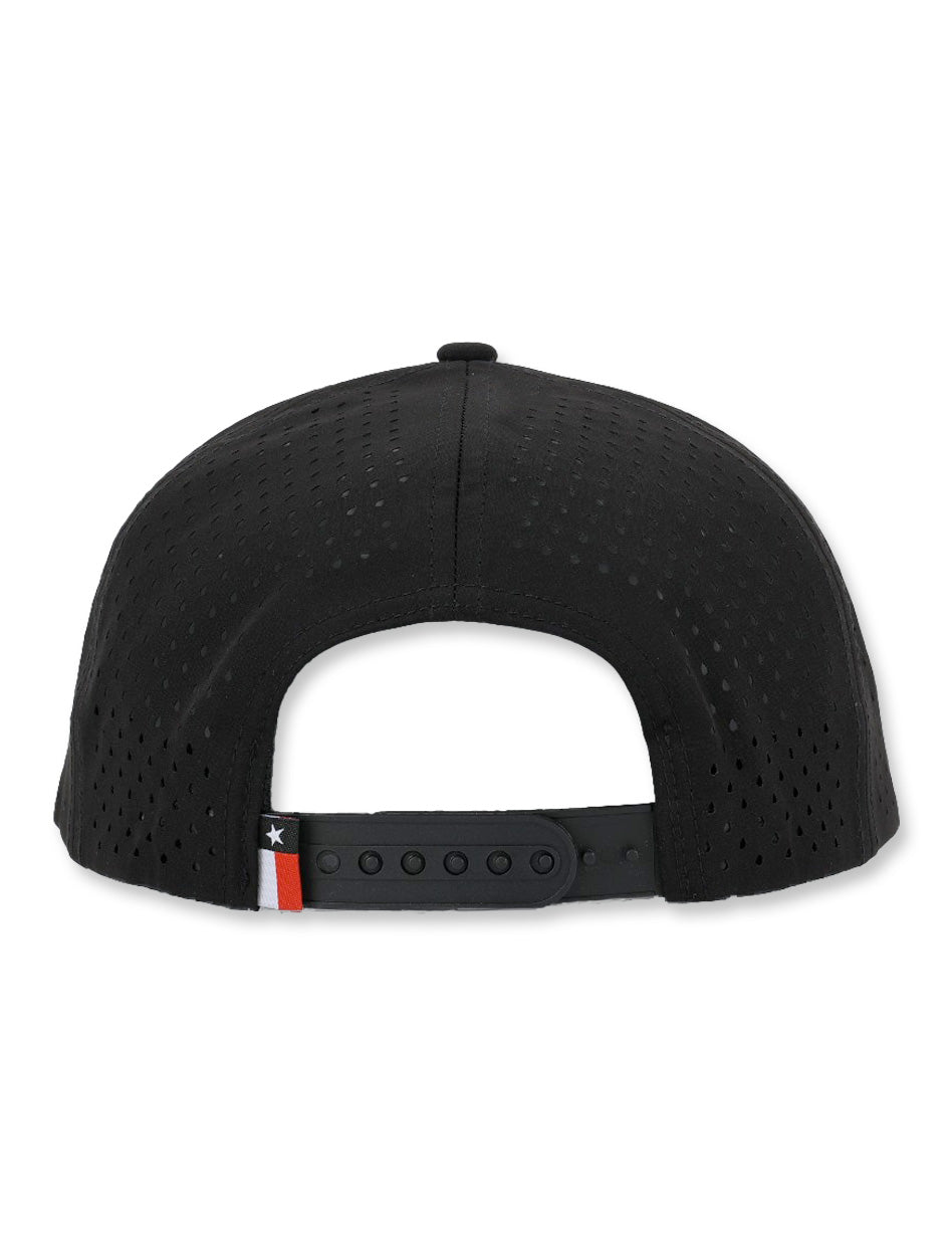 Texas Tech Dark Horse "Raider Red" PVC Black Sport Snapback Cap