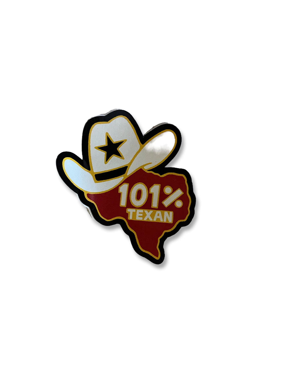 101% Texan Sticker