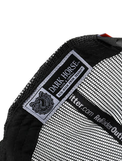 Texas Tech Dark Horse "Largemouth" Leather Patch Black Snapback Cap