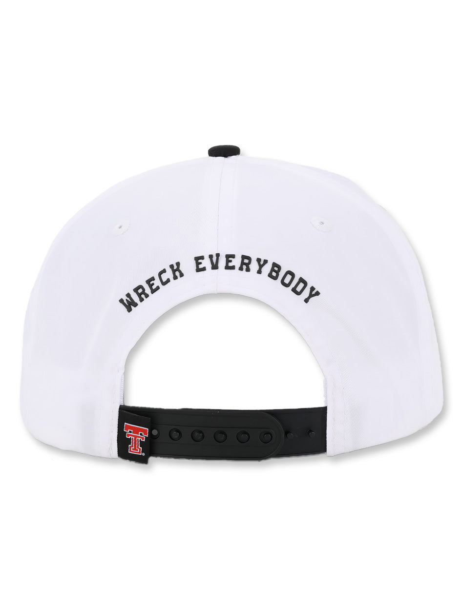 Texas Tech Dark Horse "He's a 10" White Snapback Cap