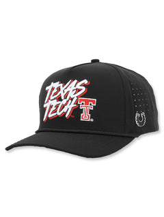 Texas Tech Dark Horse "Retro Splash" Black Sport Snapback Cap