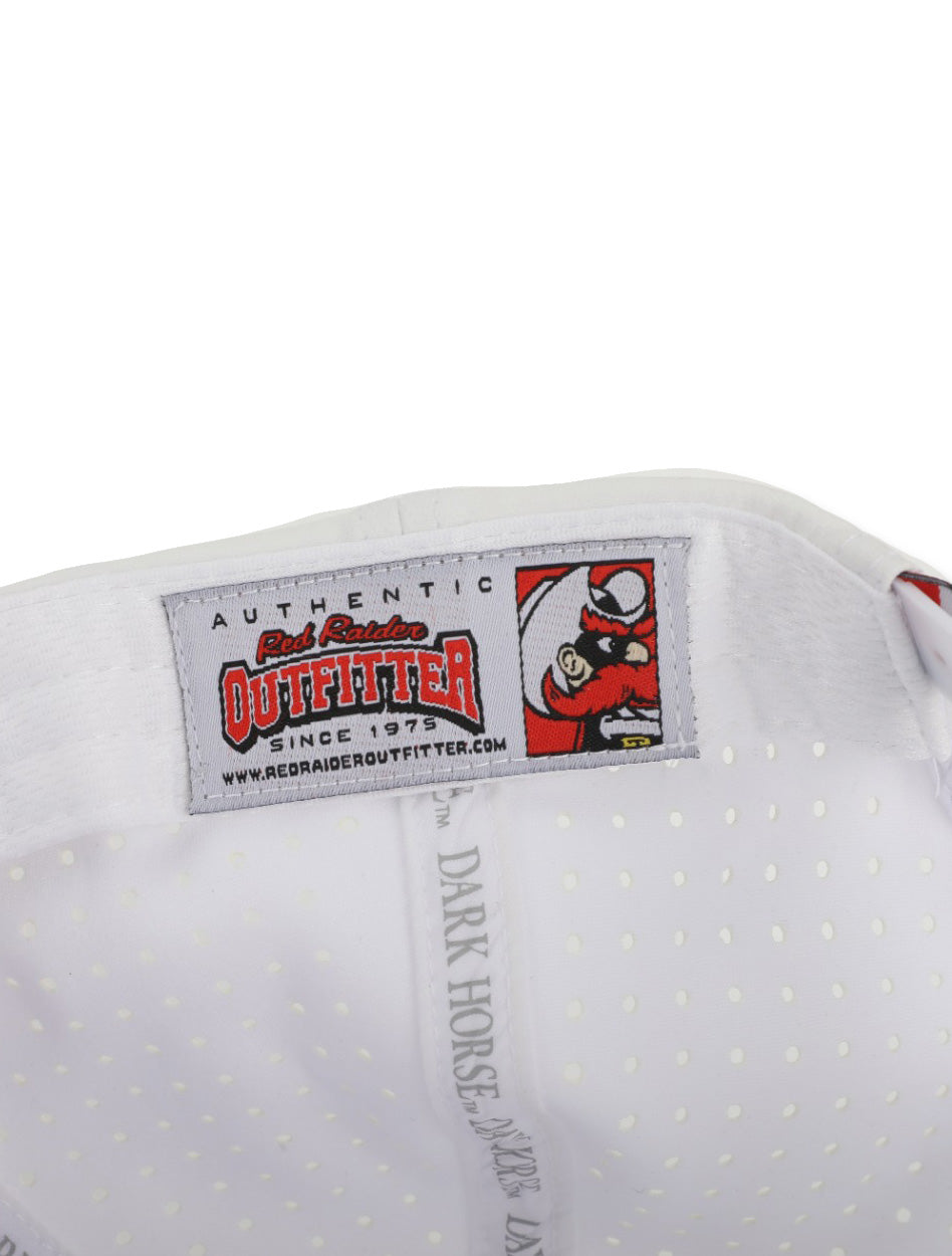 Texas Tech Dark Horse "Wreck'Em" Chain Stitch White Performance Cap