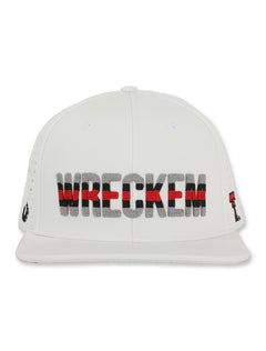 Texas Tech Dark Horse "Wreck'Em" Chain Stitch White Performance Cap