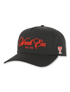 Texas Tech Dark Horse "Wreck'Em Script" Black Snapback Cap