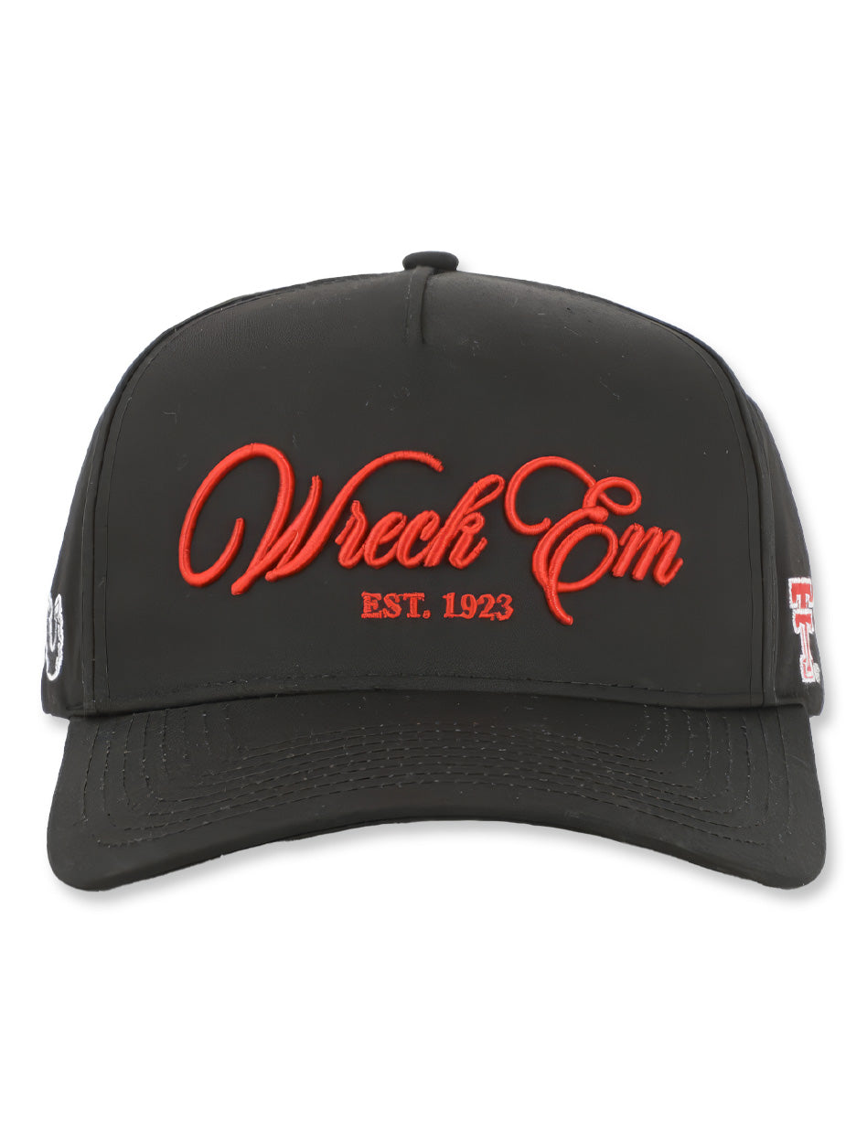 Texas Tech Dark Horse "Wreck'Em Script" Black Snapback Cap