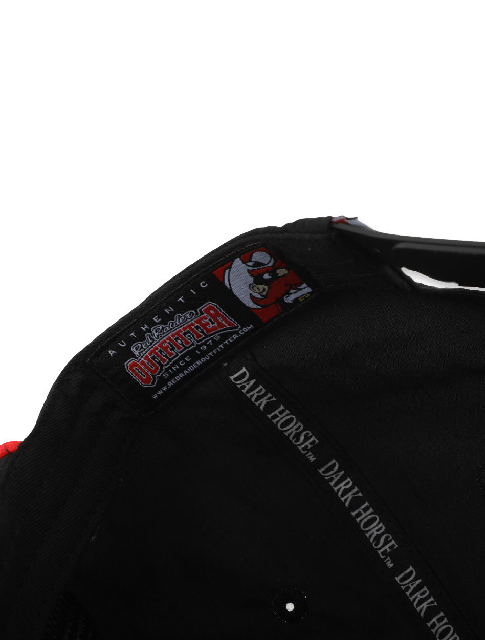 Texas Tech Dark Horse "Raider Power" Script Black Snapback Cap