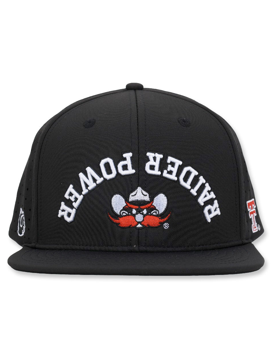 Texas Tech Dark Horse Raider Power "Upside Down" Sport Snapback Cap