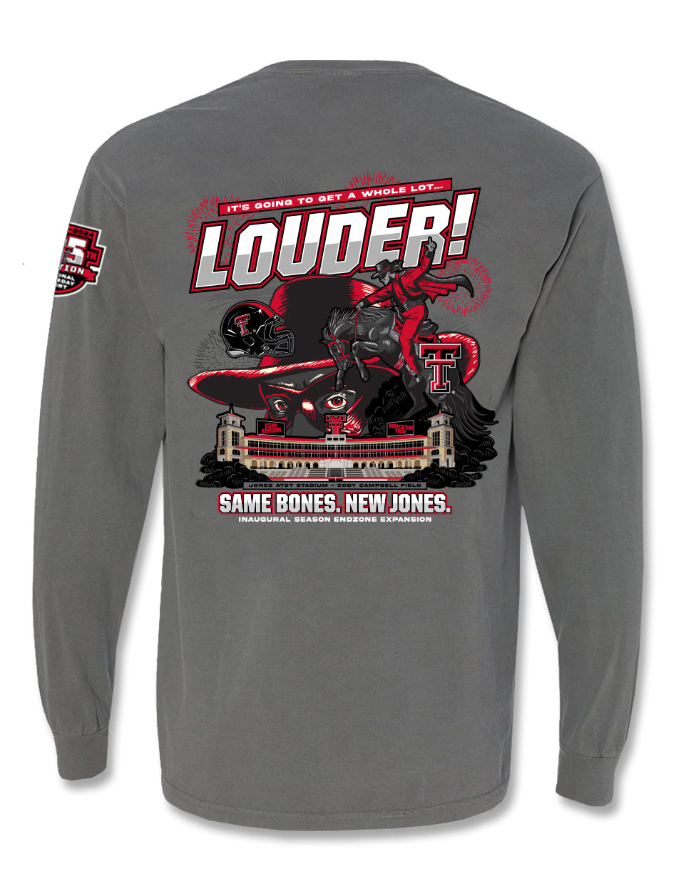 Texas Tech 2024 Official Wreck 'Em Tech Game Day LIMITED EDITION Comfort Colors Long Sleeve T-Shirt