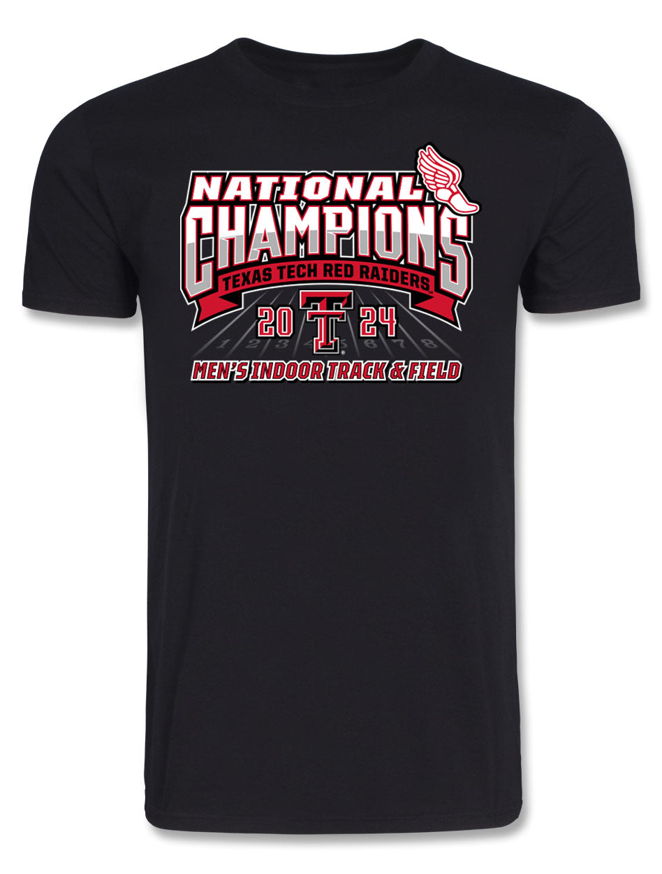 Texas Tech Men's 2024 Indoor Track National Champions T-Shirt