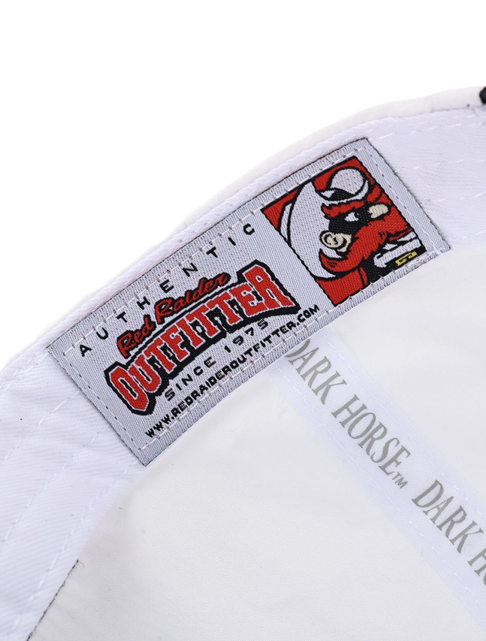 Texas Tech Dark Horse "Struck Oil" White Vintage Snapback Cap