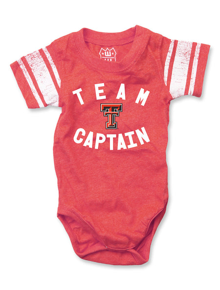 Texas Tech Double T "Team Captain" Onesie