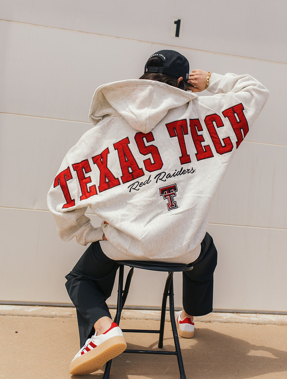 Texas Tech Press Box "Fairborne" Oversized Full Zip Hoodie