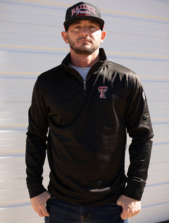 Texas Tech Dark Horse Essentials "Double T" 3.0 Quarter-Zip Pullover