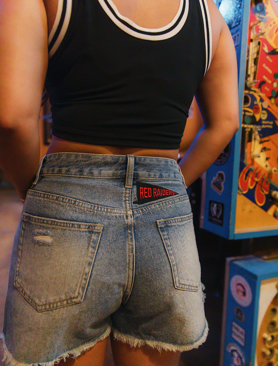 Texas Tech Hype & Vice Denim Patched Women's Shorts