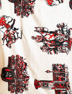 Texas Tech Toile Pattern Flannel Blanket