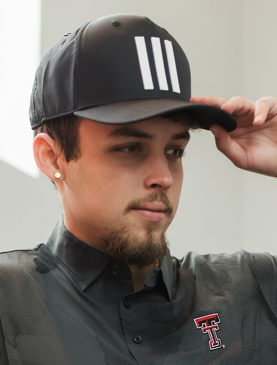 Adidas Texas Tech Double T Tour 3 Stripe Hat – Red Raider Outfitter