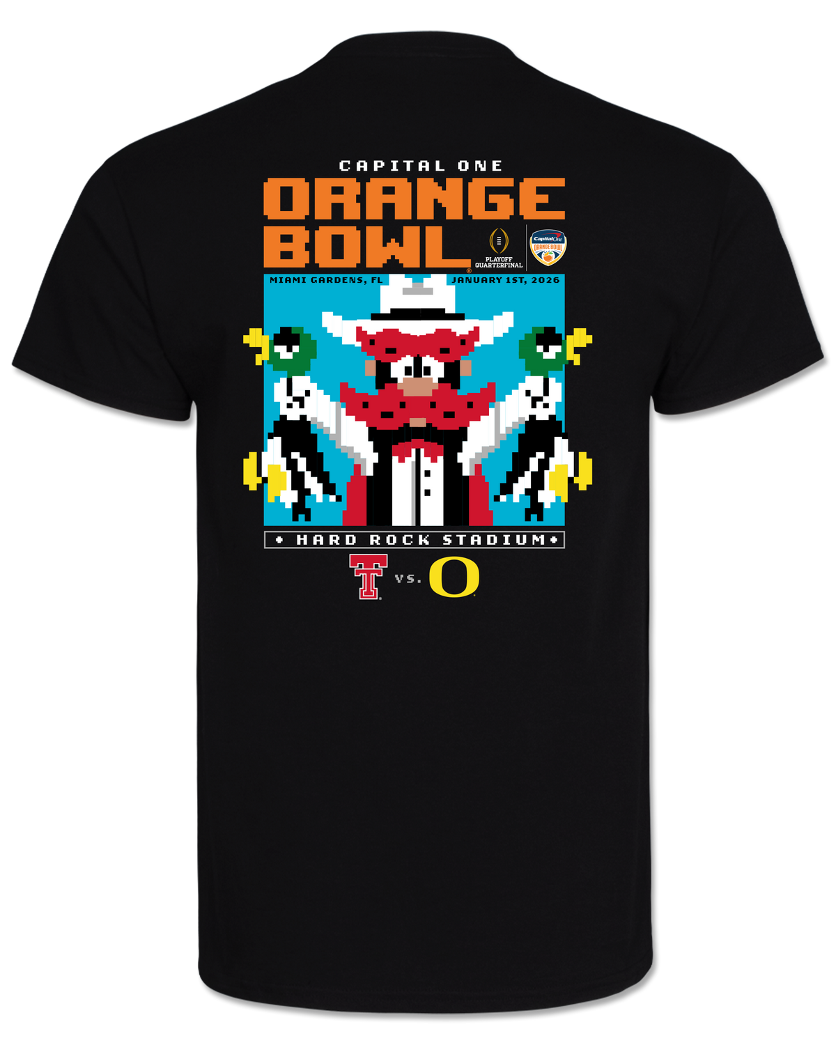 Texas Tech 2025 Orange Bowl - Duck Hunt - T-Shirt - BLACK (DO NOT TURN ON)