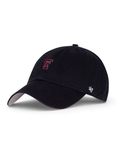 47 Brand Texas Tech "Abate" Mini Double T on Adjustable Cap – Black front view