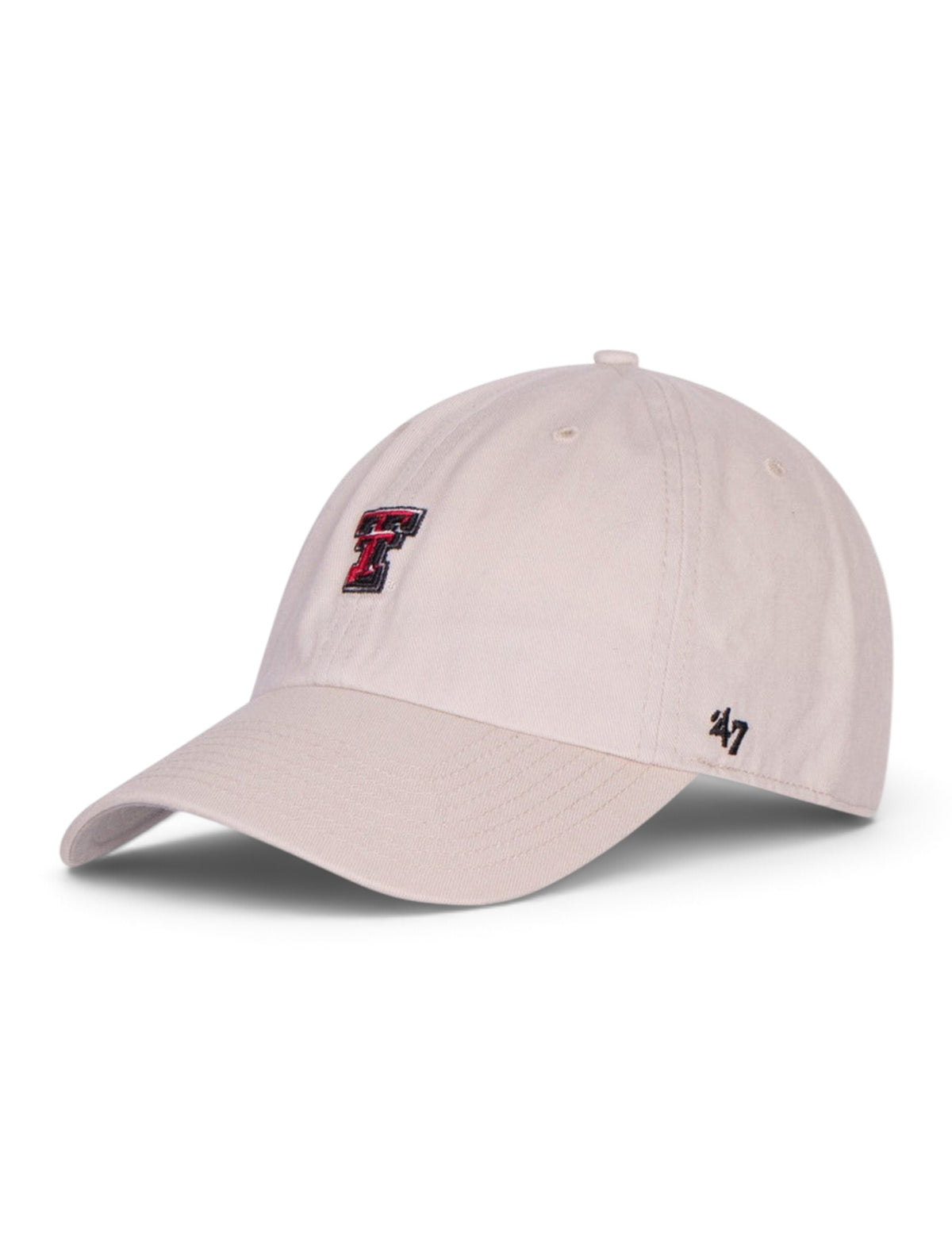 47 Brand Texas Tech "Abate" Mini Double T on Adjustable Cap – Khaki front view