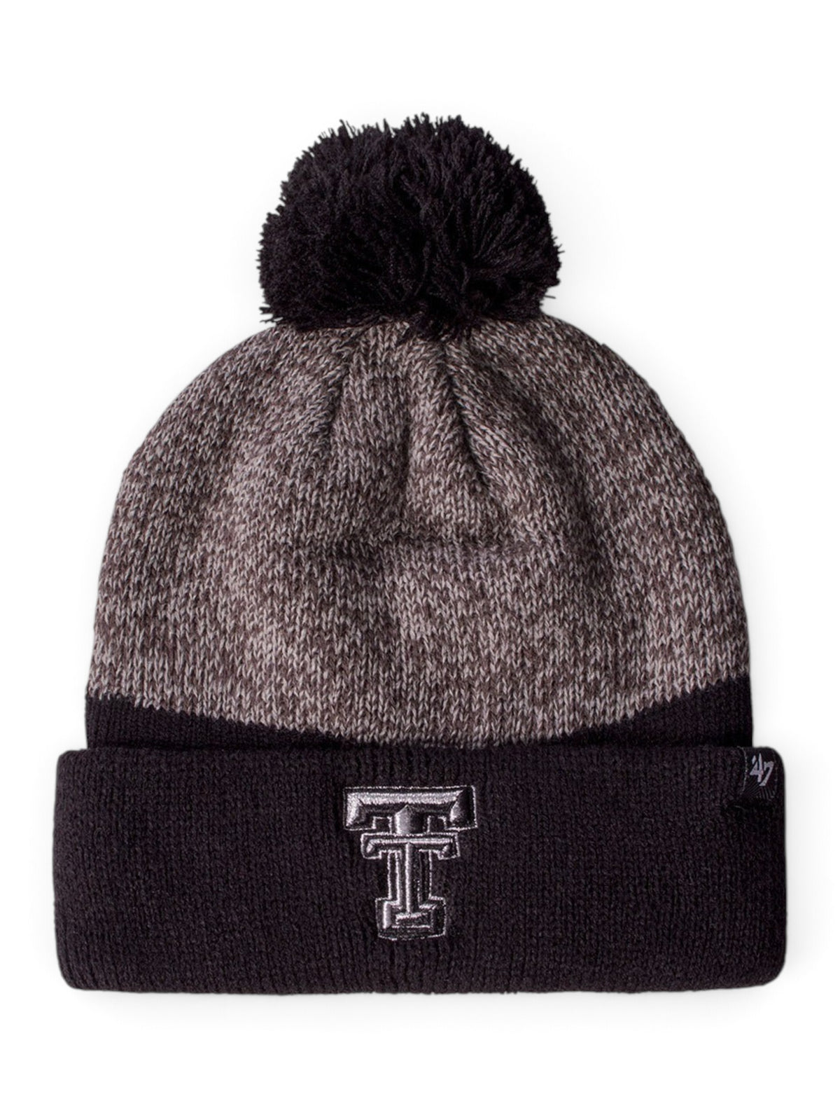 47 Brand Texas Tech Backdrop Metallic Beanie – Front view