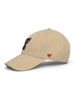 47 Brand Texas Tech "Clean Up" Adjustable Cap – Ivory front view