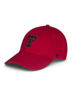 47 Brand Texas Tech "Clean Up" Adjustable Cap – Red front view