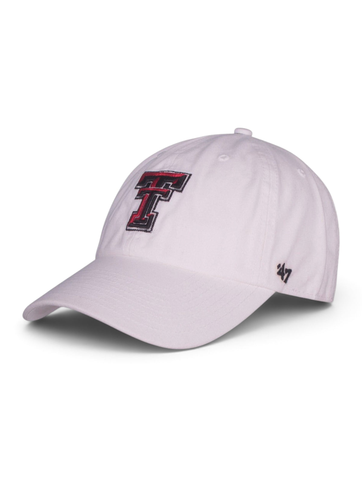 47 Brand Texas Tech "Clean Up" Adjustable Cap – White front view