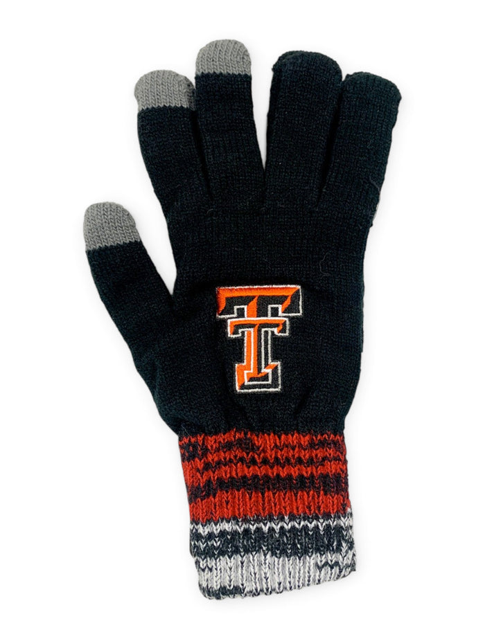 47 Brand Texas Tech Double T Touch Knit Glove – Front view