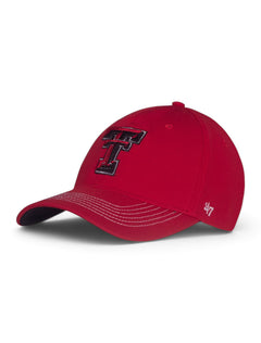 47 Brand Texas Tech "Game Time 47 Closer" Stretch Fit Cap – Red front view