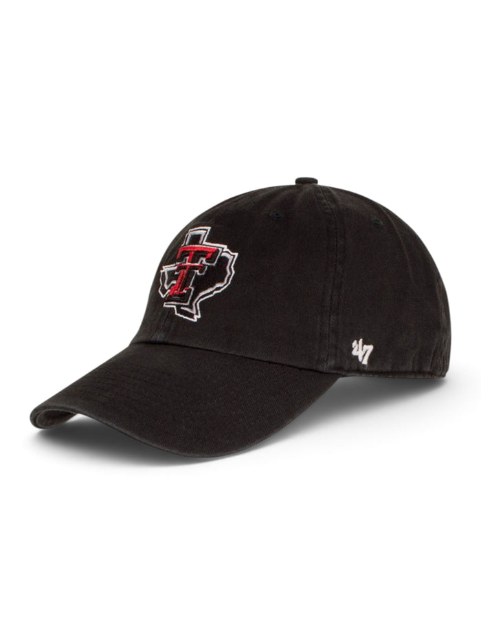 47 Brand Texas Tech Lone Star Pride Adjustable Cap – Black front view