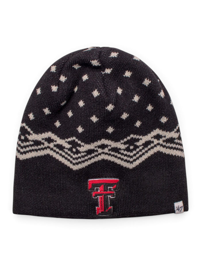47 Brand Texas Tech "Norwich" Black Beanie – Front view