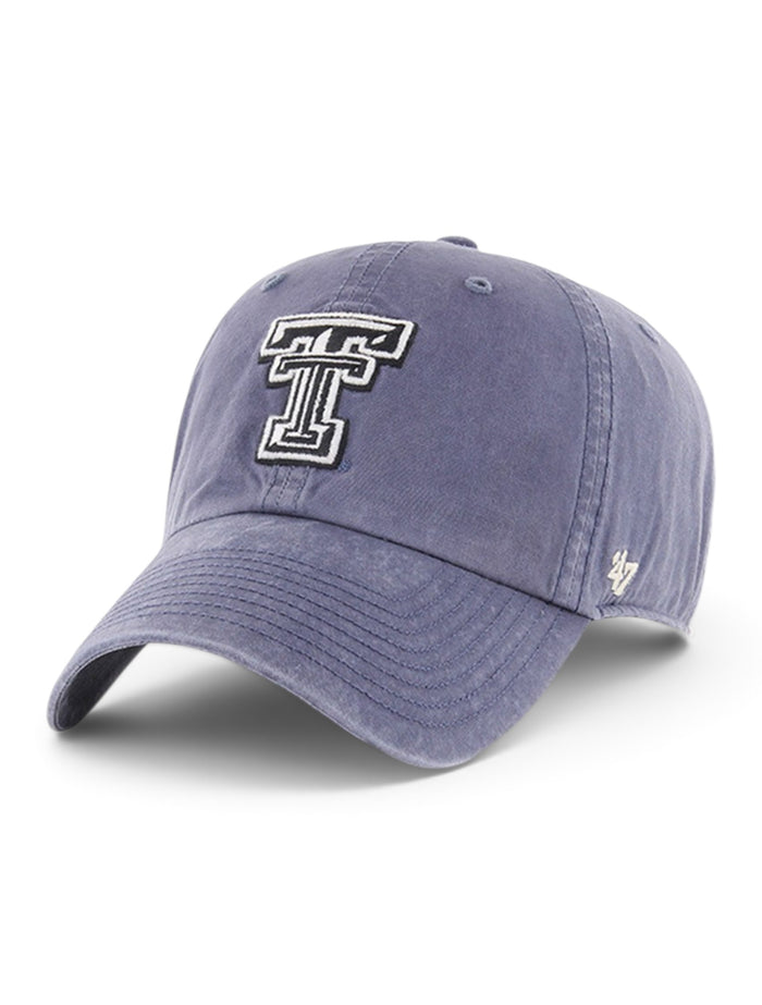47 Brand Texas Tech "Portal Hudson" Black and White Double T Adjustable Cap – Front view