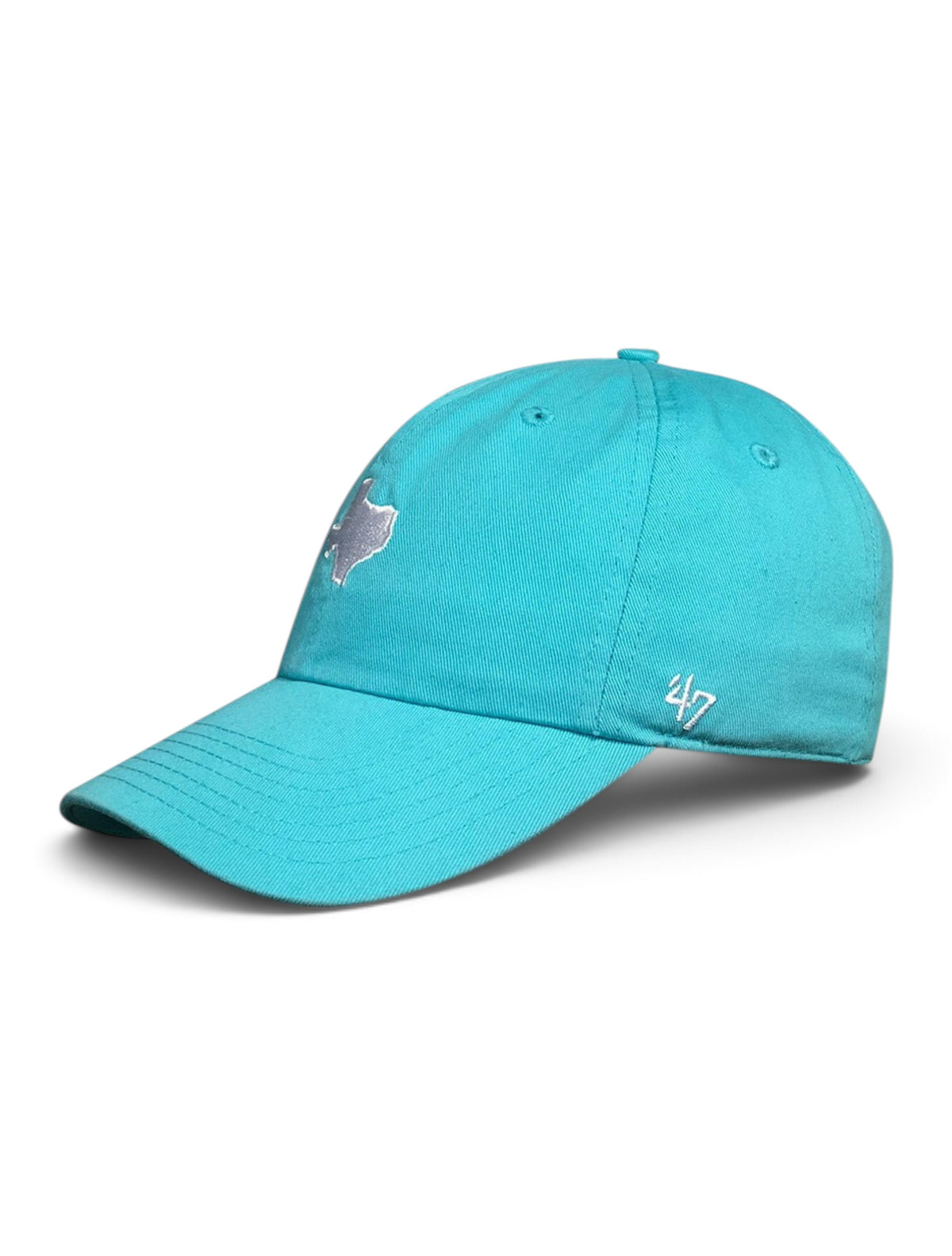 47 Brand Texas Tech Red Raiders KIDS Mini State Adjustable Cap – Lagoon blue front view