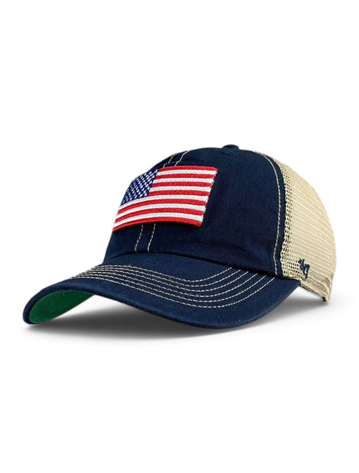 47 Brand Texas Tech Red Raiders OHT "Thrawler" American Flag Adjustable Cap – Front view