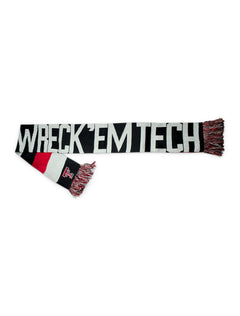 47 Brand Texas Tech Reversible Baker Red, Black & Grey Scarf – Detail