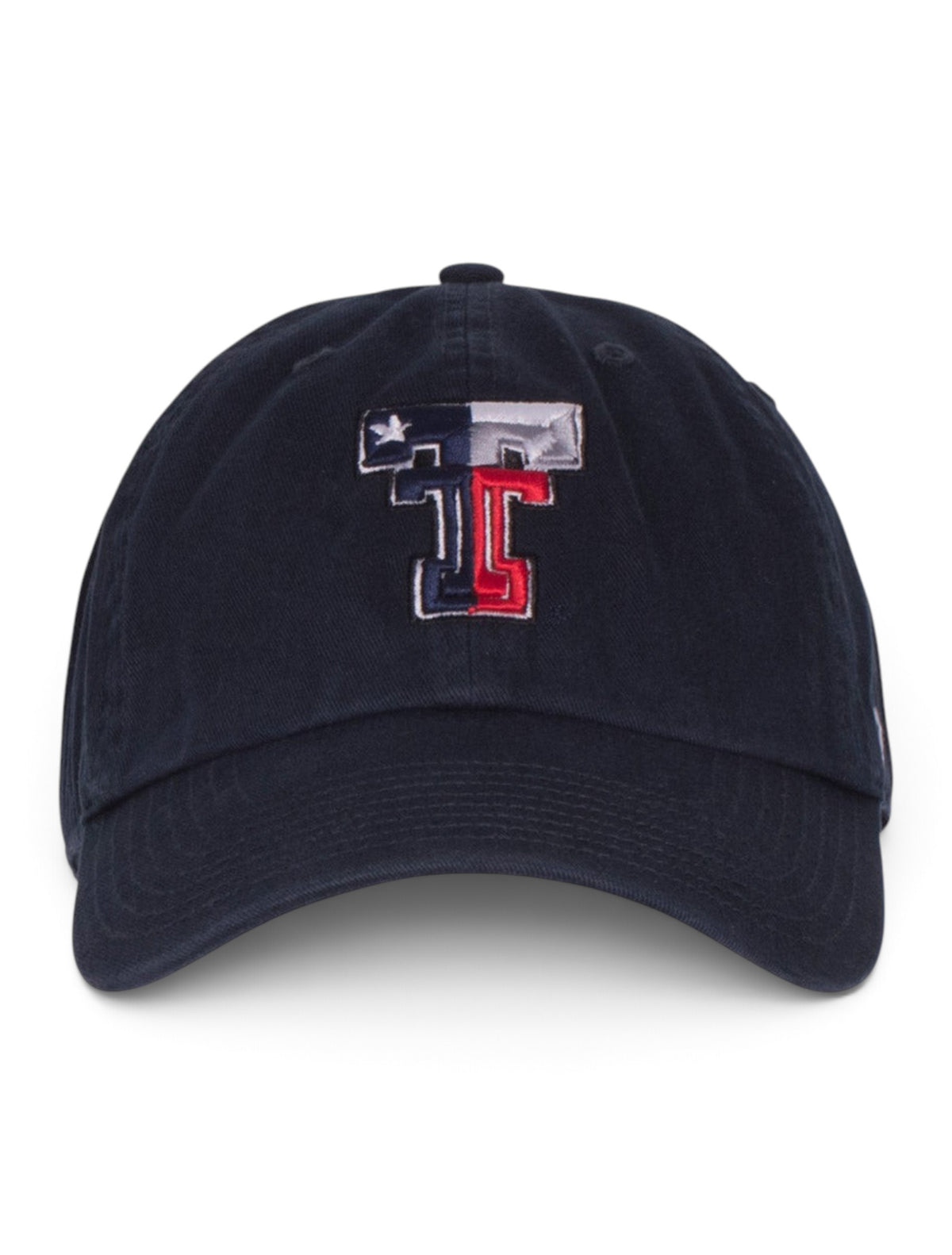 47 Brand Texas Tech Texas Flag Double T Adjustable Cap – Navy back view