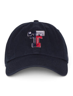 47 Brand Texas Tech Texas Flag Double T Adjustable Cap – Navy back view