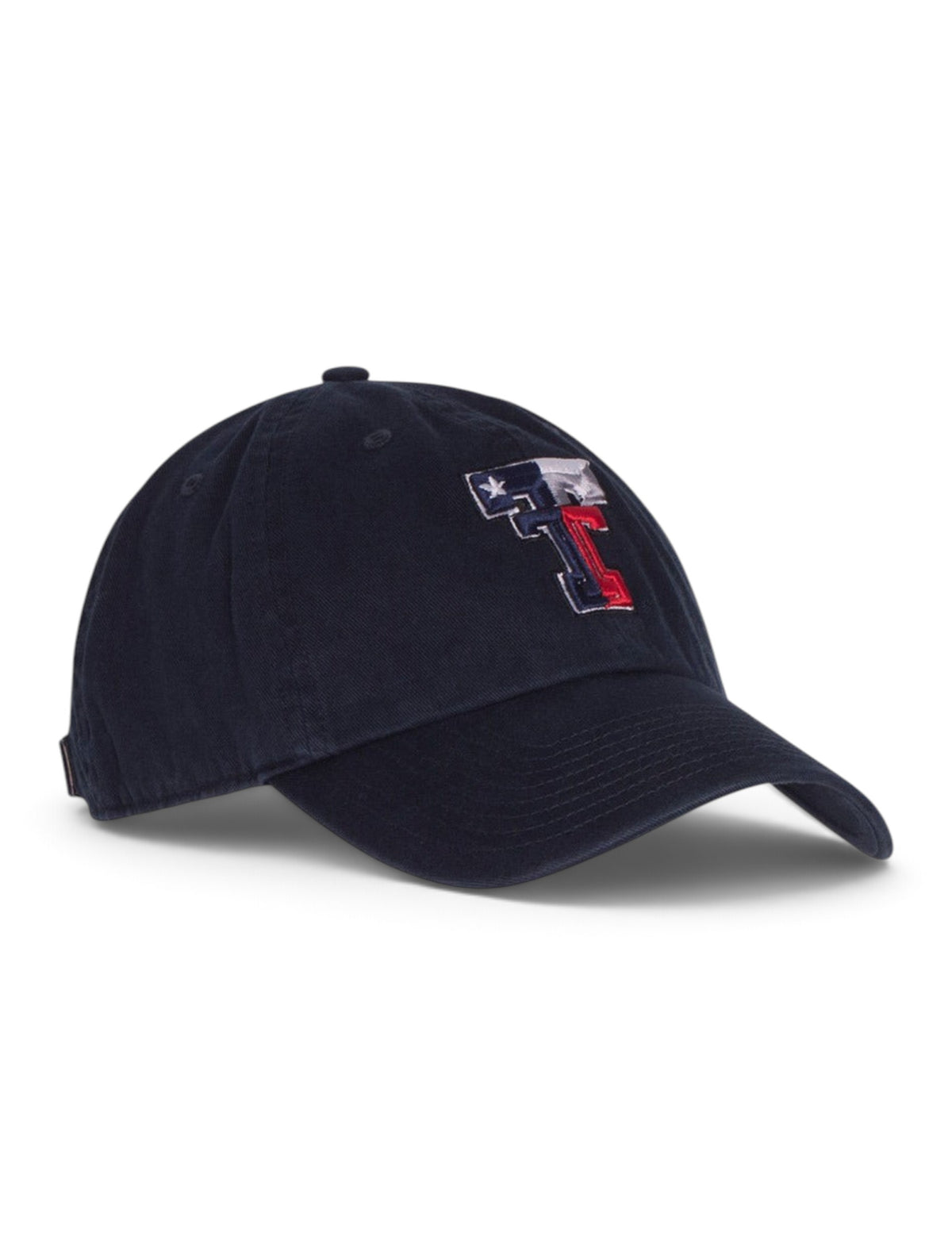 47 Brand Texas Tech Texas Flag Double T Adjustable Cap – Navy side view