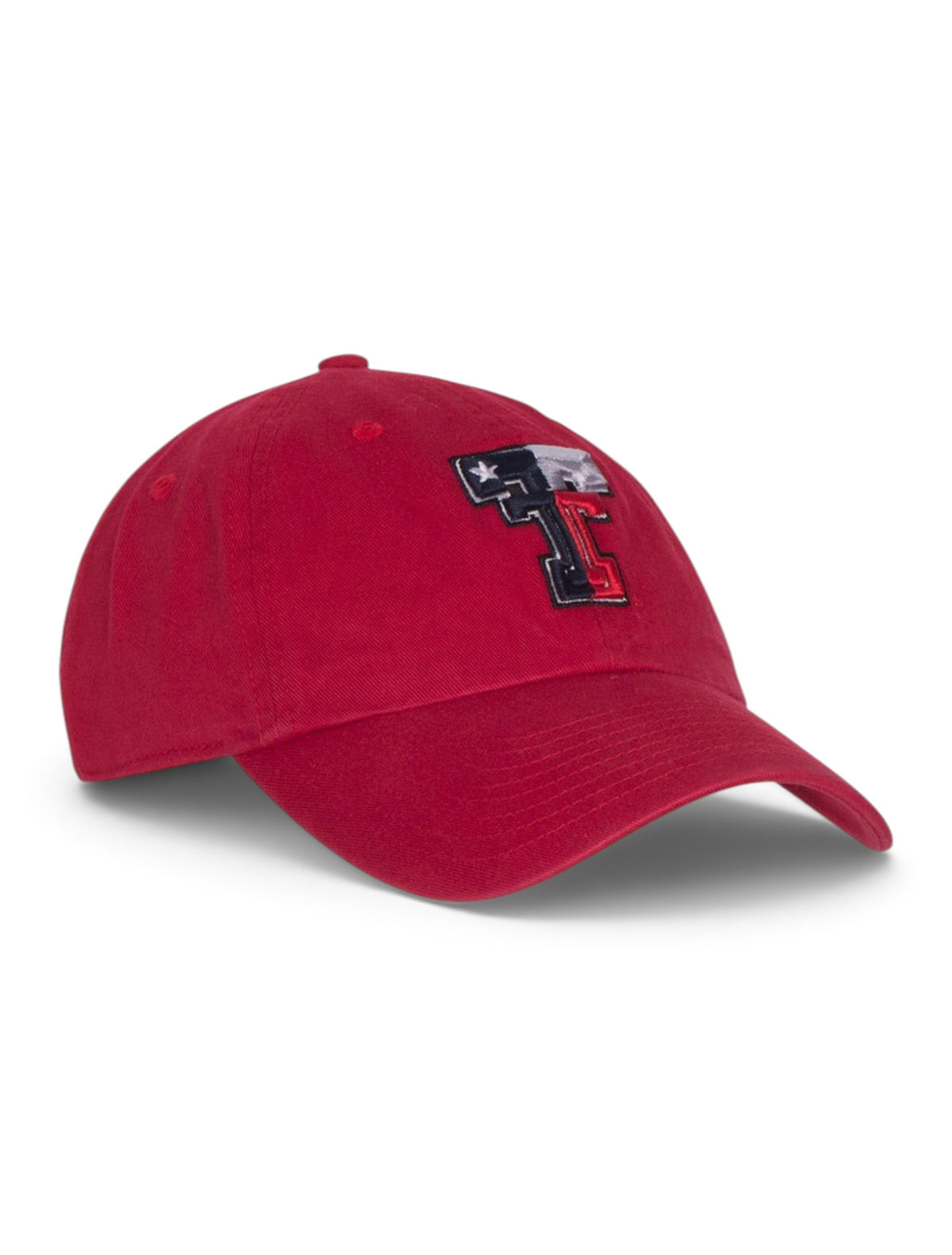 47 Brand Texas Tech Texas Flag Double T Adjustable Cap – Red side view