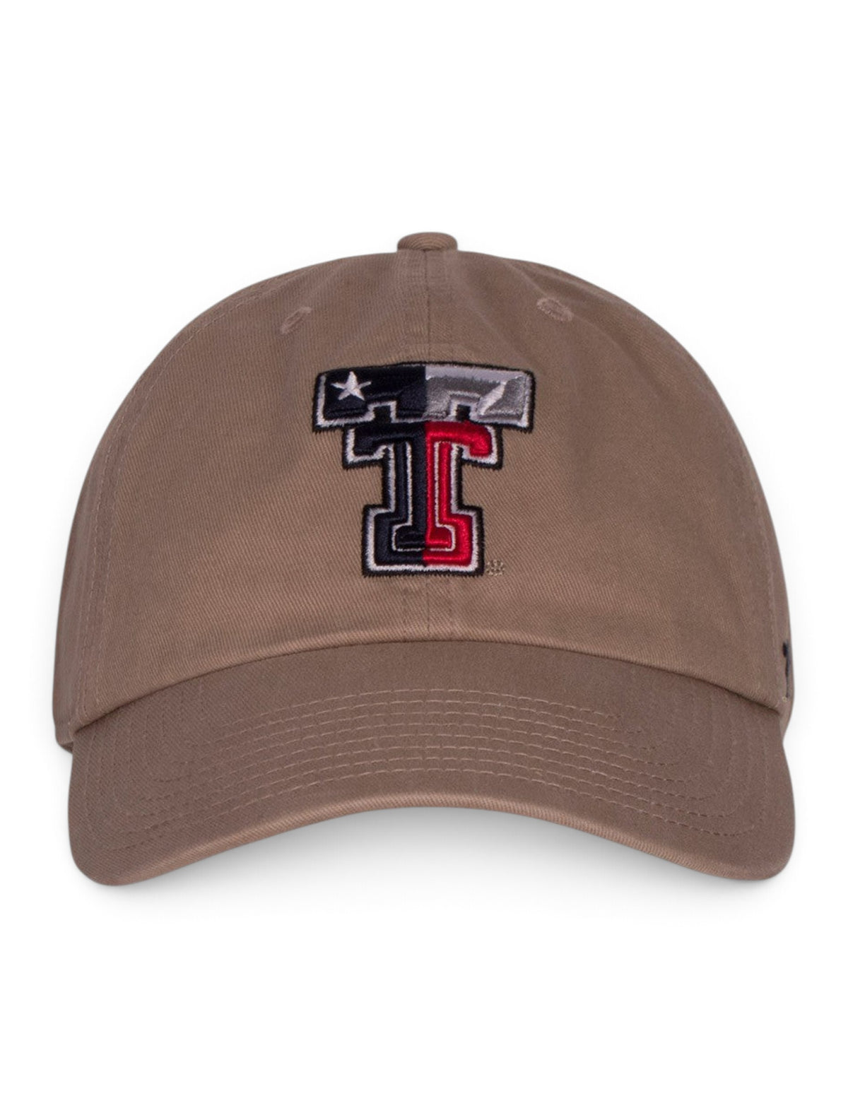47 Brand Texas Tech Texas Flag Double T Adjustable Cap – Tan back view