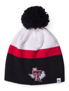 47 Brand Texas Tech "Texas Pride" Team Colors YOUTH Knit Cap – Front view