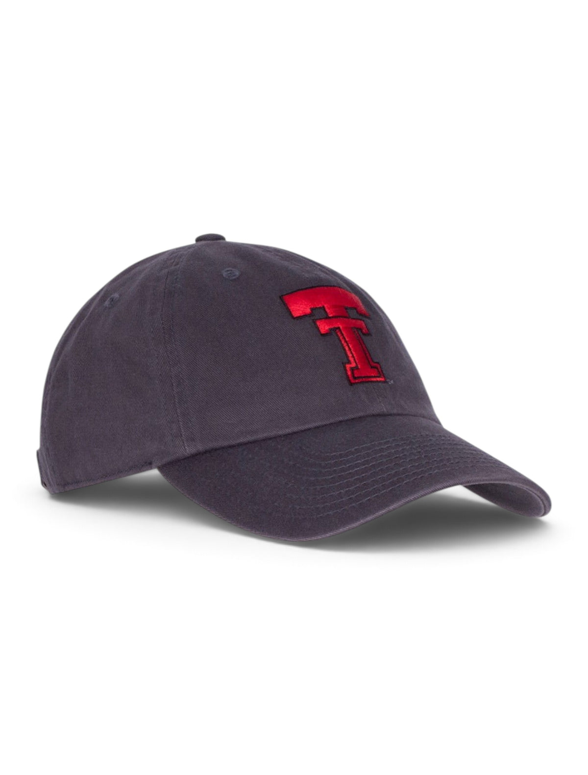 47 Brand Texas Tech Throwback Double T "Calvin" Adjustable Cap – Charcoal side view