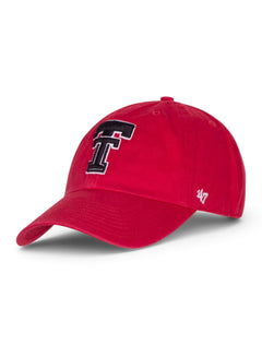 47 Brand Texas Tech Throwback Double T "Calvin" Adjustable Cap – Red front view