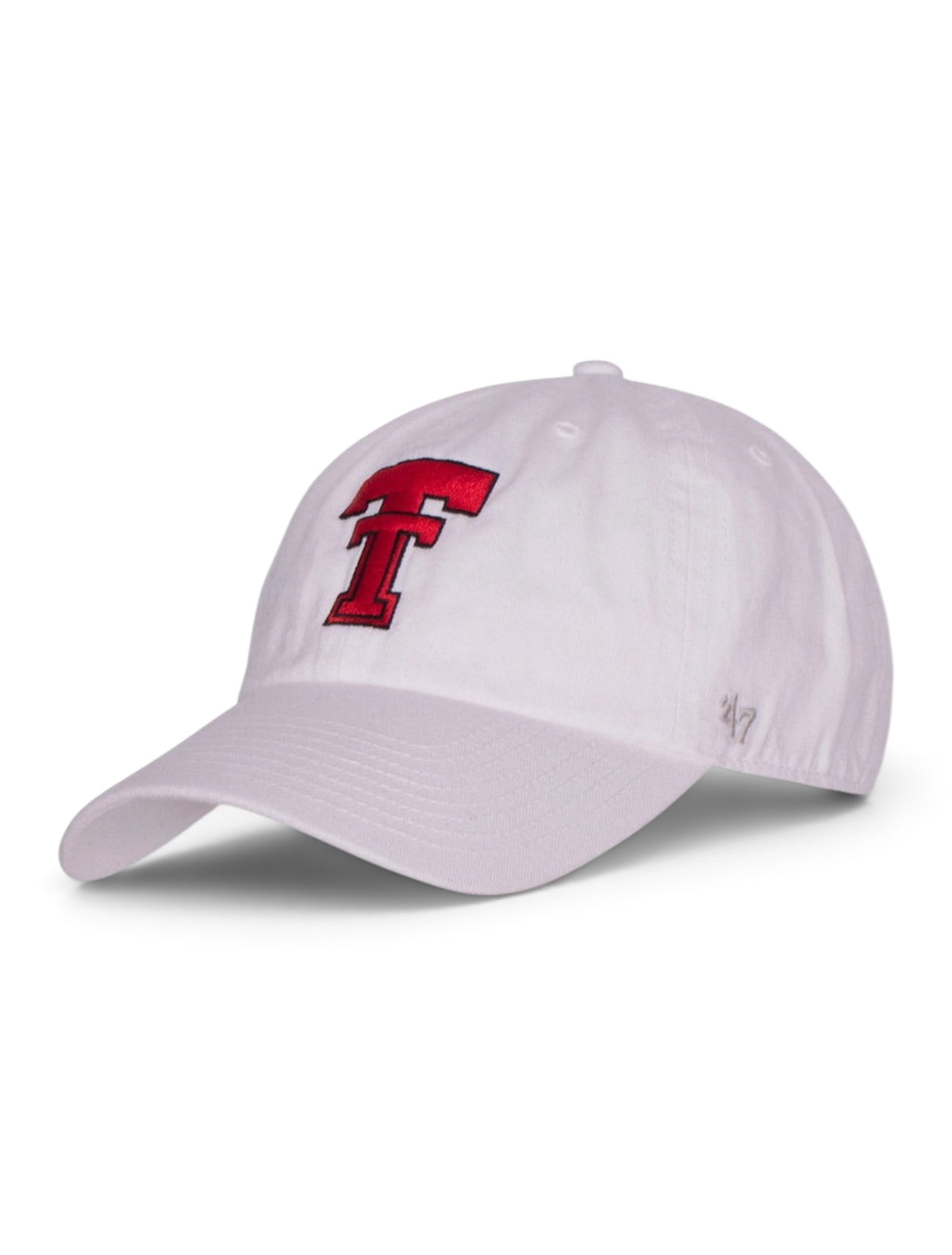47 Brand Texas Tech Throwback Double T "Calvin" Adjustable Cap – White front view